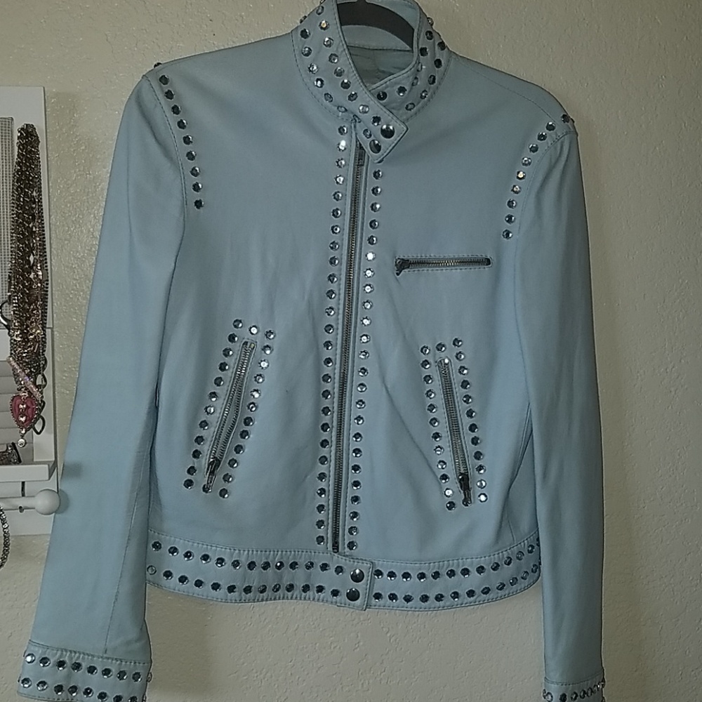 Moschino Studded Leather Jacket